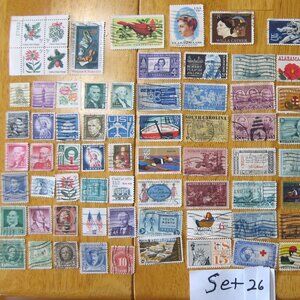 COPY - Lot Of 100 Assorted U.S. Stamps mostly from 1950 through 1981